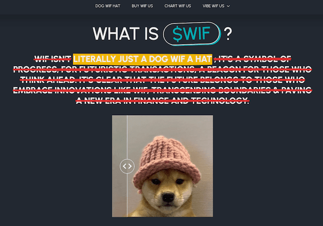 dogwifhat(WIF) official HP